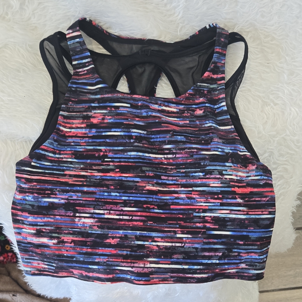 Lululemon Athletica‎ Striped Sports Bra – Multicolor Racerback-S L66